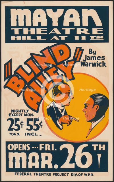 Blind Alley, Los Angeles, 1937. Creator: Unknown.