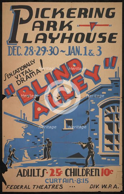 Blind Alley, San Bernardino, 1936. Creator: Unknown.