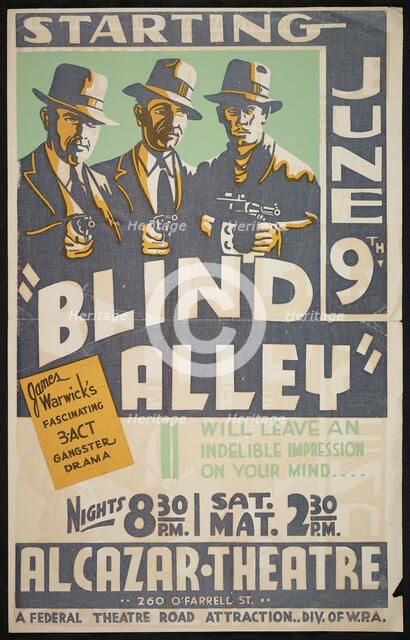 Blind Alley, San Francisco, 1937. Creator: Unknown.