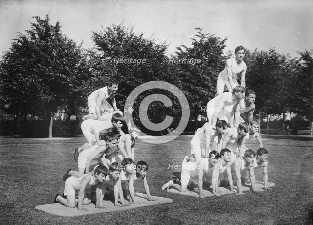 Blind athletes at Overbrook, Pa., 1911. Creator: Bain News Service.