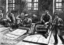 Blind basket-makers, 1871. Creator: Unknown