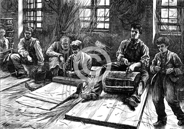 Blind basket-makers, 1871. Creator: Unknown.