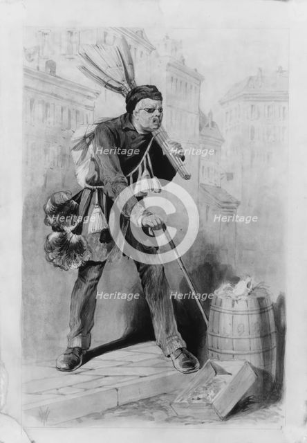 Blind Broomseller, (14th Street, New York City), ca. 1860. Creator: Unknown.