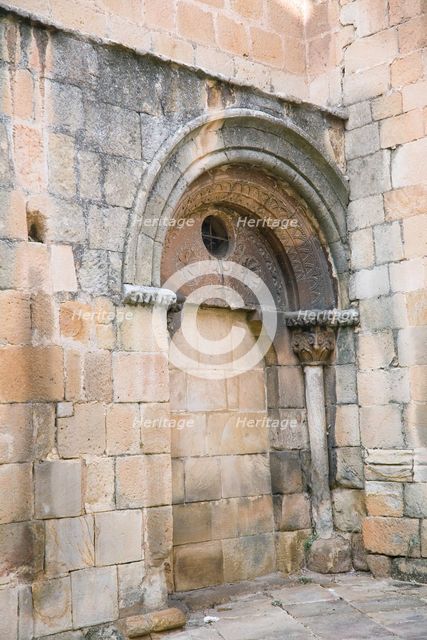 Blind door, Church of San Juan de Rabanera, Soria, Spain, 2007.  Creator: Samuel Magal.