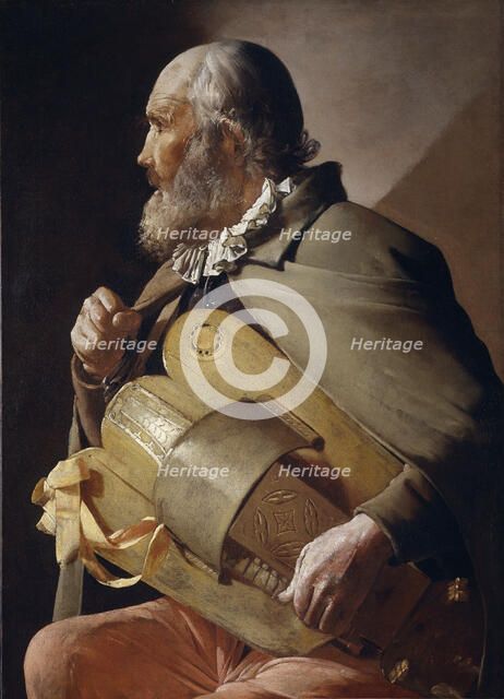 Blind Hurdy-Gurdy Player, 1610-1630. Artist: La Tour, Georges, de (1583-1652)