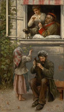 Blind Joe (Street Violinist), 1888. Creator: Eduard Majsch