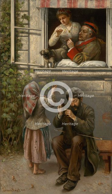 Blind Joe (Street Violinist), 1888. Creator: Eduard Majsch.