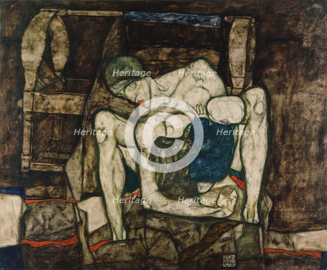 Blind mother, 1914. Creator: Schiele, Egon (1890-1918).