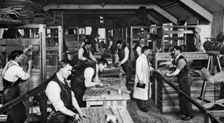 Blind mat-makers of St Dunstan's, London, 1926-1927