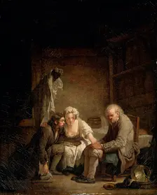 Blind Man Deceived c1755. Artist: Jean-Baptiste Greuze