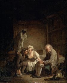 Blind Man Deceived c1755. Artist: Jean-Baptiste Greuze