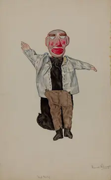 Blind Man Hand Puppet, c. 1936. Creator: David Ramage