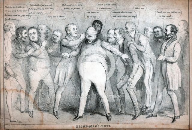 'Blind Man's Buff', early 19th century. Artist: Unknown
