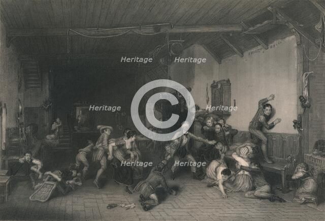 'Blind Man's Buff', 1812, (mid 19th century). Creator: William Greatbach.