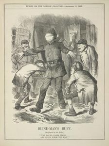 Blind-man's buff, 1888. Creator: John Tenniel