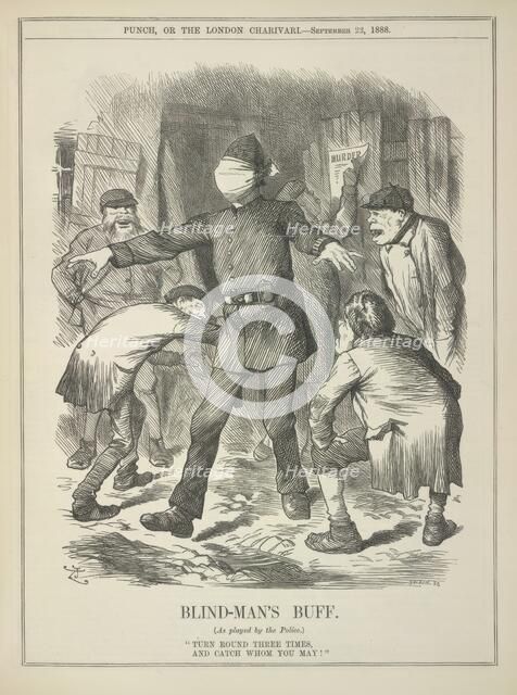 Blind-man's buff, 1888. Creator: John Tenniel.