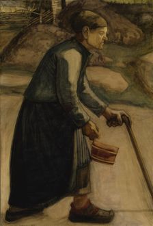 Blind; The Blind Old Woman, 1899. Creator: Juho Rissanen