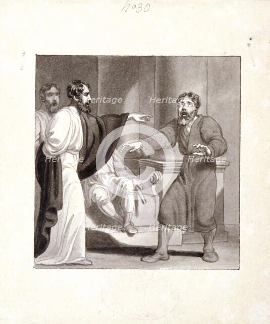 'Blinding of Elymas', c1810-c1844. Artist: Henry Corbould 