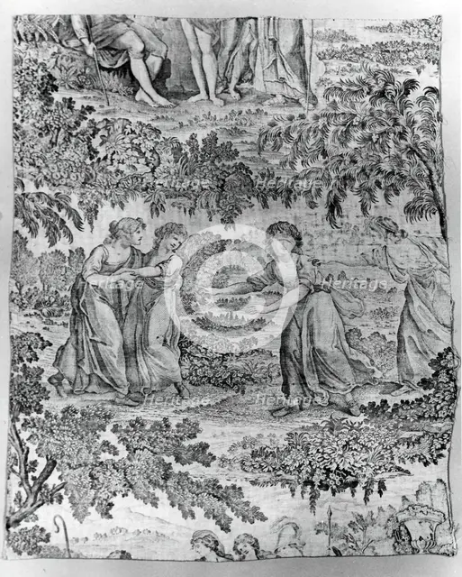 Blindman's Bluff (Furnishing Fabric), England, 1785/95. Creator: Unknown.