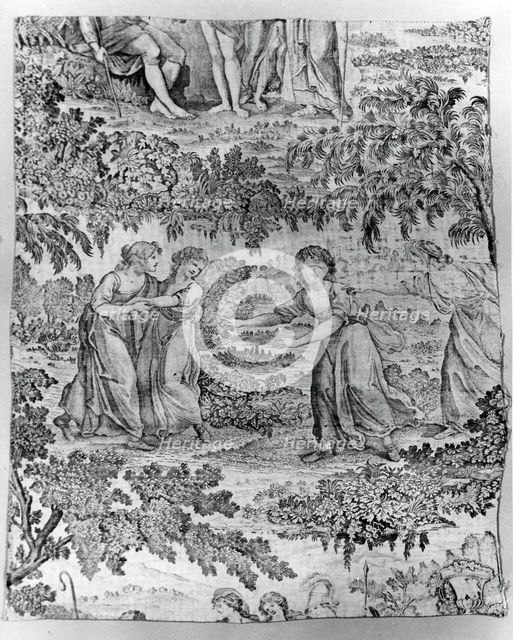 Blindman's Bluff (Furnishing Fabric), England, 1785/95. Creator: Unknown.