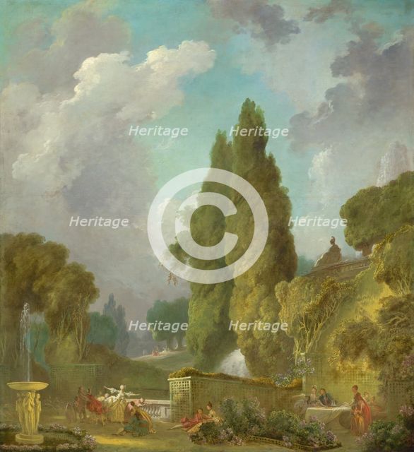 Blindman's Buff, c. 1775/1780. Creator: Jean-Honore Fragonard.
