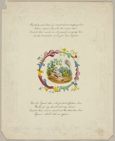 Blithely and Bonnily, Song Birds are Singing Love (valentine), 1840/60. Creator: Unknown