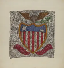 Block from Friendship Quilt, 1935/1942. Creator: Florence Truelson