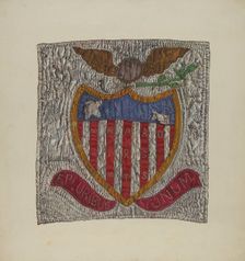 Block from Friendship Quilt, 1935/1942. Creator: Florence Truelson