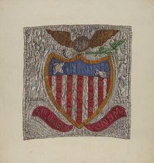 Block from Friendship Quilt, 1935/1942. Creator: Florence Truelson