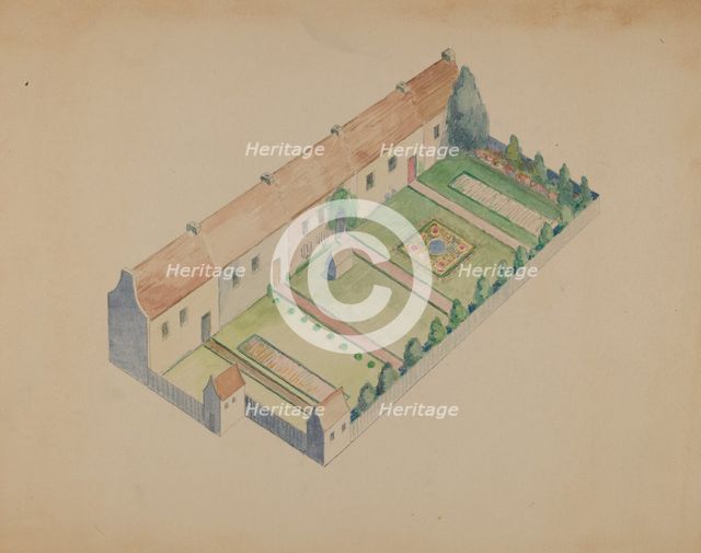 Block Plan, 1935/1942. Creator: George Stonehill.