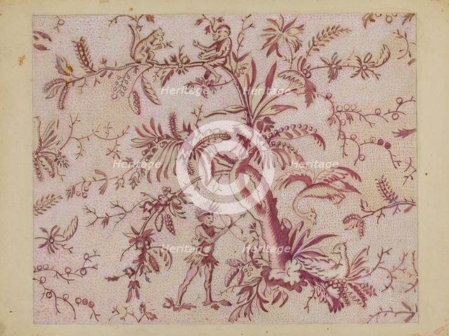 Block Print, c. 1936. Creator: George Loughridge.