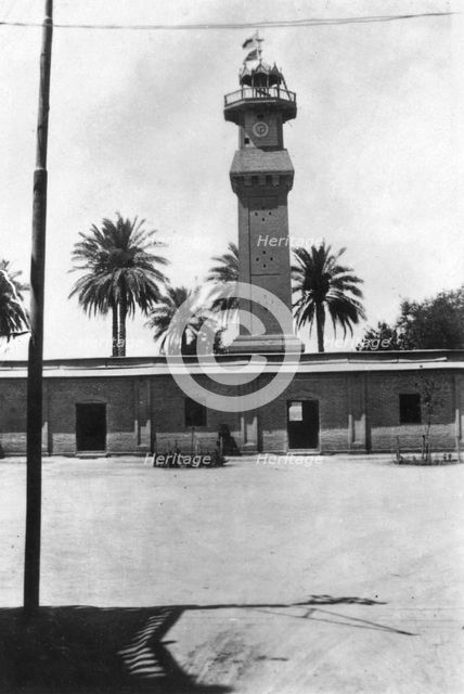 Block tower, 31st British general hospital, Baghdad, Mesopotamia, WWI, 1918. Artist: Unknown
