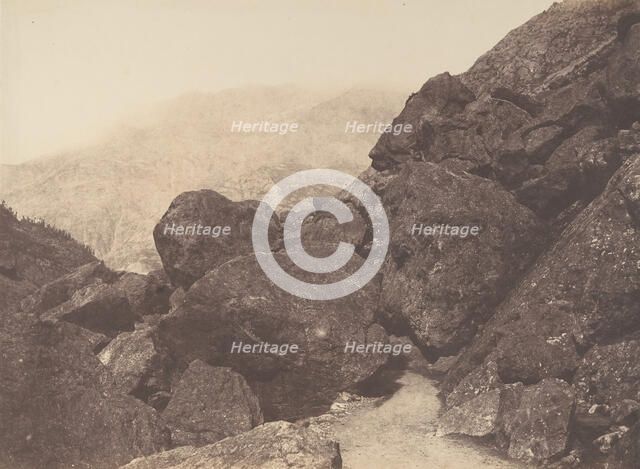 Blocs dans le chaos, St-Sauveur, 1853. Creator: Joseph Vigier.