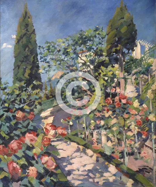Blooming May, 1915-1918. Artist: Vinogradov, Sergei Arsenyevich (1869-1938)
