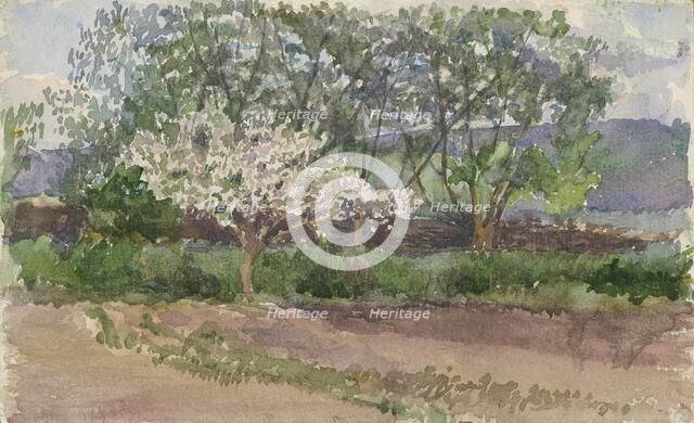 Blooming Tree, 1st half 20th century. Creator: Ladislav Mednyanszky.