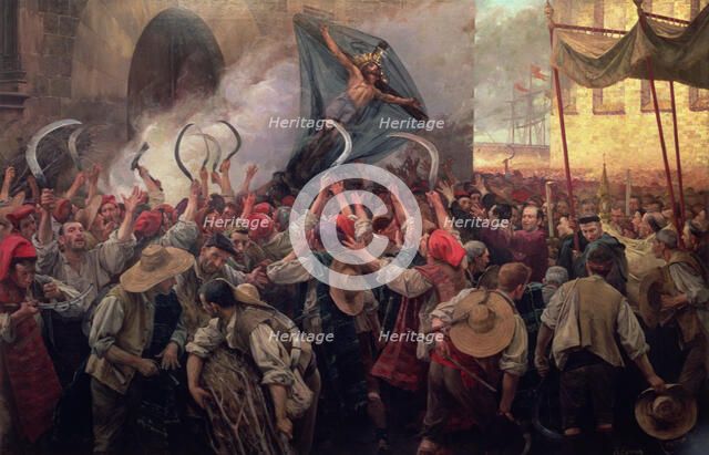 Blood Corpus or Reapers Riot (7 Jun. 1640), oil, 1907.