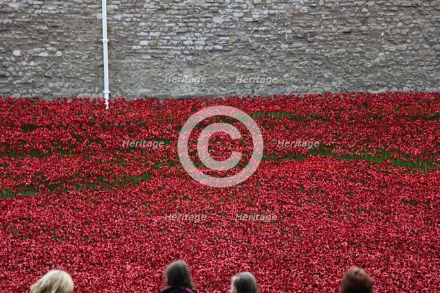 'Blood Swept Lands and Seas of Red', Tower of London, 2014.  Artist: Sheldon Marshall