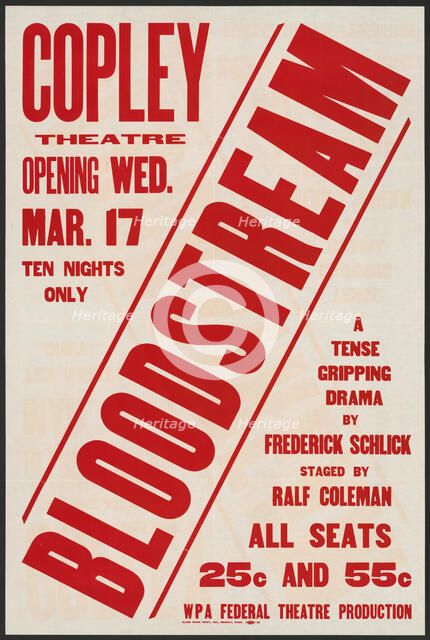 Bloodstream, Boston, 1937. Creator: Unknown.