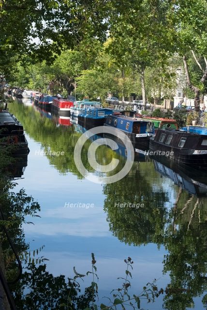 Blomfield Rd, Grand Union Canal, London, 2/9/10.  Creator: Ethel Davies.