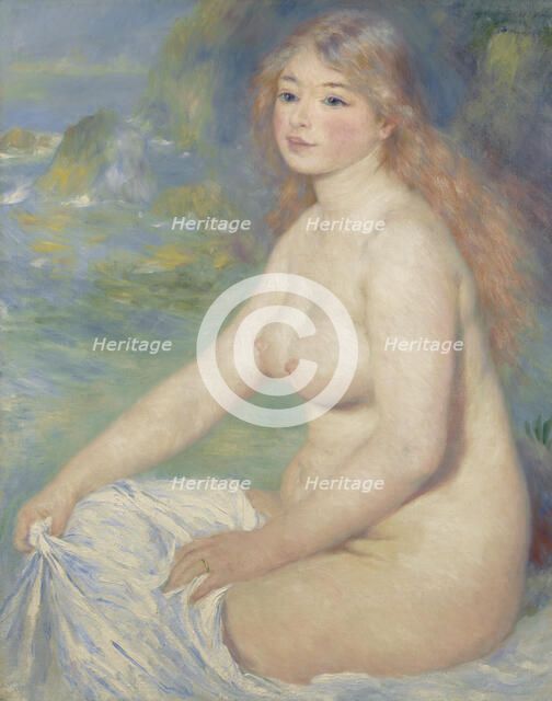 Blonde Bather, 1881. Creator: Pierre-Auguste Renoir.