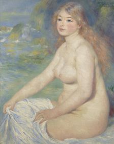 Blonde Bather, 1881. Creator: Pierre-Auguste Renoir