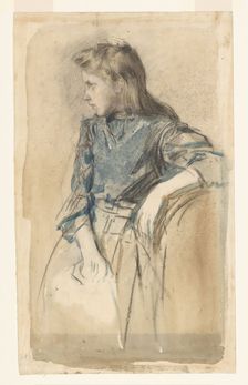 Blonde girl, 1885-1927. Creator: Johan Antonie de Jonge