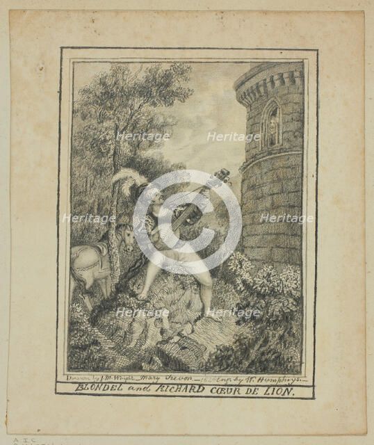 Blondel and Richard Coeur de Lion, 1826. Creator: Mary Trevor.