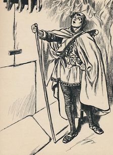 Blondel Sings Beneath Richard's Window c1907. Creator: Unknown