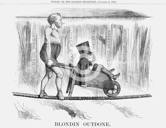 'Blondin Outdone', 1859. Creator: Unknown.