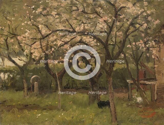 Blossoming Tree in an Orchard, c.1873-c.1903. Creator: George Poggenbeek.