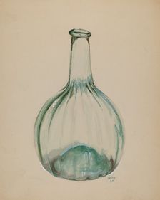 Blown Bottle, 1937. Creator: Ralph Atkinson