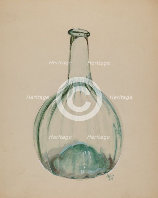 Blown Bottle, 1937. Creator: Ralph Atkinson.