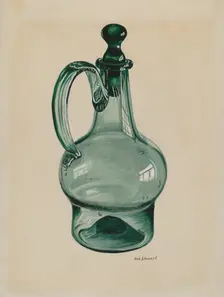 Blown Decanter, c. 1936. Creator: Robert Stewart