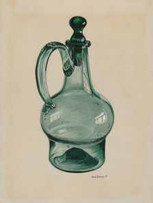 Blown Decanter, c. 1936. Creator: Robert Stewart